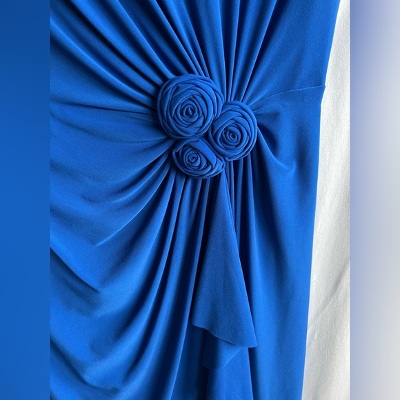 Jones New York Ruched Rosette Detail Dress Size 4 - Picture 4 of 8